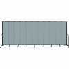 Screenflex 11 Panel Portable Room Divider, 7'4"H x 20'5"L, Fabric Color: Grey Stone