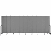 Screenflex 11 Panel Portable Room Divider, 7'4"H x 20'5"W, Fabric Color: Grey