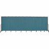 Screenflex 13 Panel Portable Room Divider, 7'4"H x 24'1"L, Fabric Color: Lake