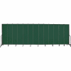 Screenflex 13 Panel Portable Room Divider, 7'4"H x 24'1"L, Fabric Color: Mallard