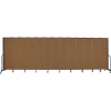 Screenflex 13 Panel Portable Room Divider, 7'4"H x 24'1"W, Fabric Color: Walnut