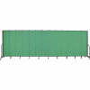 Screenflex 13 Panel Portable Room Divider, 7'4"H x 24'1"L, Fabric Color: Sea Green