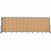 Screenflex 13 Panel Portable Room Divider, 7'4"H x 24'1"L, Fabric Color: Sand