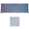 Screenflex 13 Panel Portable Room Divider, 7'4"H x 24'1"L, Vinyl Color: Blue Tide