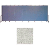 Screenflex 13 Panel Portable Room Divider, 7'4"H x 24'1"L, Vinyl Color: Granite