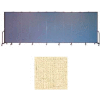 Screenflex 13 Panel Portable Room Divider, 7'4"H x 24'1"L, Vinyl Color: Hazelnut