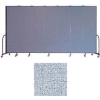 Screenflex 7 Panel Portable Room Divider, 7'4"H x 13'1"L, Vinyl Color: Blue Tide