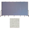 Screenflex 7 Panel Portable Room Divider, 7'4"H x 13'1"W, Vinyl Color: Granite