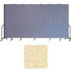 Screenflex 7 Panel Portable Room Divider, 7'4"H x 13'1"L, Vinyl Color: Hazelnut