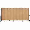 Screenflex 9 Panel Portable Room Divider, 7'4"H x 16'9"W, Fabric Color: Sand
