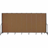 Screenflex 9 Panel Portable Room Divider, 7'4"H x 16'9"L, Fabric Color: Oatmeal