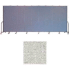 Screenflex 9 Panel Portable Room Divider, 7'4"H x 16'9"L, Vinyl Color: Granite