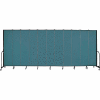 Screenflex 11 Panel Portable Room Divider, 8'H x 20'5"L, Fabric Color: Lake