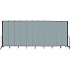 Screenflex 11 Panel Portable Room Divider, 8'H x 20'5"W, Fabric Color: Grey Stone