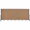 Screenflex 11 Panel Portable Room Divider, 8'H x 20'5"L, Fabric Color: Beech