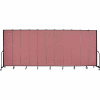 Screenflex 11 Panel Portable Room Divider, 8'H x 20'5"L, Fabric Color: Mauve