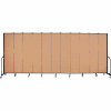 Screenflex 11 Panel Portable Room Divider, 8'H x 20'5"W, Fabric Color: Wheat