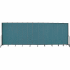 Screenflex 13 Panel Portable Room Divider, 8'H x 24'1"W, Fabric Color: Lake