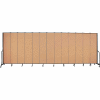 Screenflex 13 Panel Portable Room Divider, 8'H x 24'1"L, Fabric Color: Desert