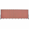 Screenflex 13 Panel Portable Room Divider, 8'H x 24'1"L, Fabric Color: Cranberry