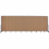 Screenflex 13 Panel Portable Room Divider, 8'H x 24'1"L, Fabric Color: Beech