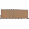 Screenflex 13 Panel Portable Room Divider, 8'H x 24'1"W, Fabric Color: Beech