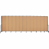 Screenflex 13 Panel Portable Room Divider, 8'H x 24'1"L, Fabric Color: Sand