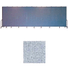 Screenflex 13 Panel Portable Room Divider, 8'H x 24'1"L, Vinyl Color: Blue Tide