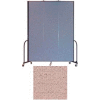 Screenflex 3 Panel Portable Room Divider, 8'H x 5'9"L, Vinyl Color: Raspberry Mist
