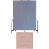 Screenflex 3 Panel Portable Room Divider, 8'H x 5'9"W, Vinyl Color: Raspberry Mist