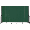 Screenflex 7 Panel Portable Room Divider, 8'H x 13'1"W, Fabric Color: Mallard