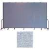 Screenflex 7 Panel Portable Room Divider, 8'H x 13'1"L, Vinyl Color: Blue Tide