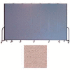 Screenflex 7 Panel Portable Room Divider, 8'H x 13'1"L, Vinyl Color: Raspberry Mist