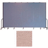 Screenflex 7 Panel Portable Room Divider, 8'H x 13'1"W, Vinyl Color: Raspberry Mist