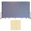 Screenflex 7 Panel Portable Room Divider, 8'H x 13'1"L, Vinyl Color: Hazelnut