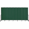 Screenflex 9 Panel Portable Room Divider, 8'H x 16'9"L, Fabric Color: Mallard