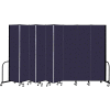 Screenflex 9 Panel Portable Room Divider, 8' H x 16'9" L, Fabric Color: Navy