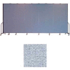 Screenflex 9 Panel Portable Room Divider, 8'H x 16'9"L, Vinyl Color: Blue Tide