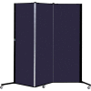 Healthflex Portable Medical Privacy Screen, 3-Panel, Navy