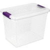 Sterilite Clearview Storage Box With Latched Lid 17631706 - 27 Qt. 17"L x 11-1/8"W x 12-3/4"H - Pkg Qty 6