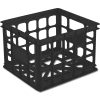 Sterilite Storage Crate 16929006 - Black 15-1/4"L x 13-3/4"W x 10-1/2"H - Pkg Qty 6