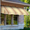 Awntech CF43-8GCK, Window/Entry Awning 8' 4-1/2"W x 3'D x 4' 8"H Gray/Cream/Black
