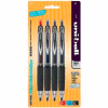 Sanford® Uni-ball Signo 207 Retractable Gel Pen, Refillable, 0.7mm, Black/Blue/Red Ink, 4/Pack