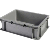 SSI Schaefer Euro-Fix Solid Container EF4120 - 16" x 12" x 5", Gray - Pkg Qty 20