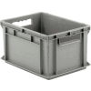 SSI Schaefer Euro-Fix Solid Container EF4220 - 16" x 12" x 9", Gray - Pkg Qty 12
