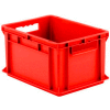 SSI Schaefer Euro-Fix Solid Container EF4220 - 16" x 12" x 9", Red - Pkg Qty 12