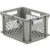 SSI Schaefer Euro-Fix Mesh Container EF4223 - 16" x 12" x 9", Gray - Pkg Qty 12