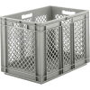 SSI Schaefer Euro-Fix Mesh Container EF6423 - 24" x 16" x 16-5/8", Gray - Pkg Qty 2
