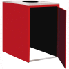Single Recycle Cabinet - 30"W x 27-3/4"D x 39-15/32"H (Carmine Red)
