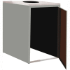 Single Recycle Cabinet - 30"W x 27-3/4"D x 39-15/32"H (Sebring Gray)